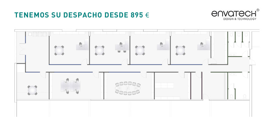 vista de despacho compuesto por mampara