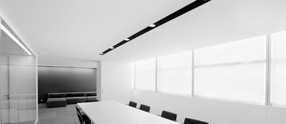 Techos continuos en salas de reuniones